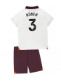 Manchester City Ruben Dias #3 Venkovní dres pro děti 2023-24 Krátký Rukáv (+ trenýrky)